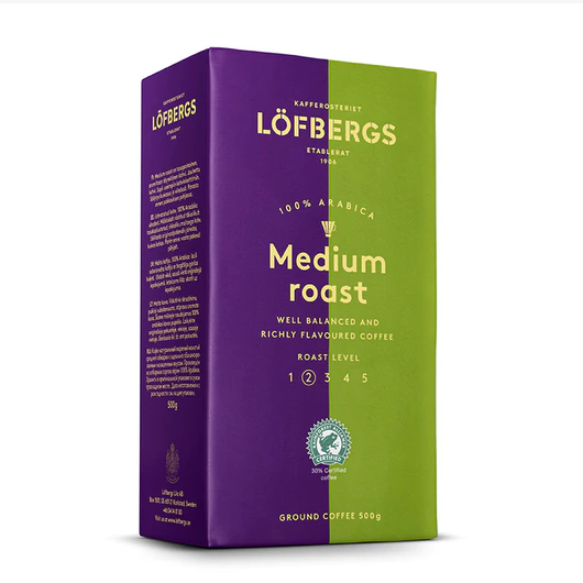 Кофе молотый Löfbergs Medium Roast 500г
