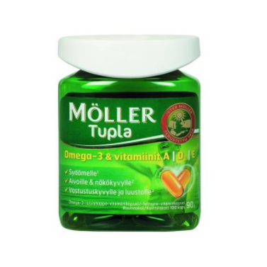 ORKLA HEALTH Möller Tupla Omega-3 + ADE-vit 100 капсул