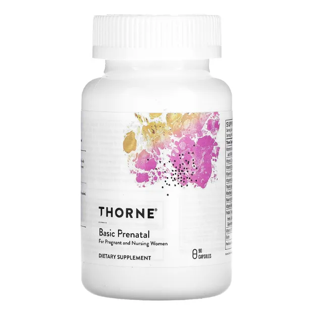 Мультивитамины для беременных и кормящих мам Basic Prenatal Thorne в капсулах 90 шт.