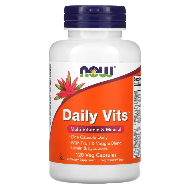 Мультивитамины Daily Vits Now Foods в капсулах 120 шт.