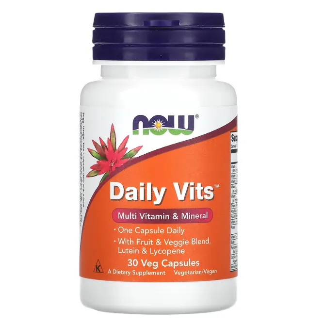 Мультивитамины Daily Vits Now Foods в капсулах 30 шт.