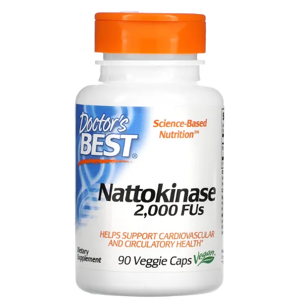 Наттокиназа Doctor's Best 2000 мкг в капсулах 90 шт.