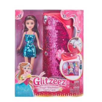 Набор игровой Glitzeez с куклой и сумкой-гардеробом для переноски