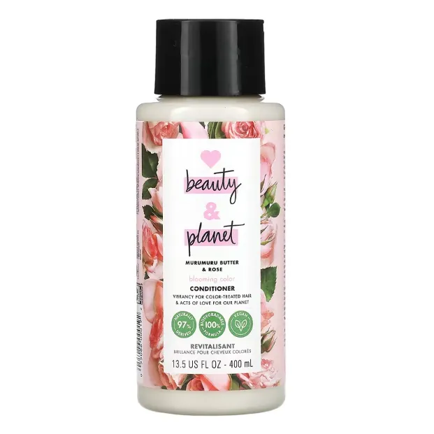 Кондиционер для окрашенных волос Love Beauty and Planet Color Bloom с маслом мурумуру и экстрактом розы 400 мл