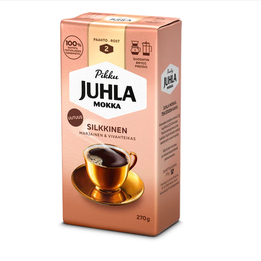 Кофе молотый Pikku Juhla Mokka Silkkinen 270г