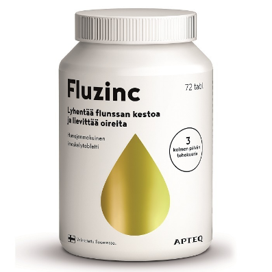 Apteq Fluzinc цинк со вкусом мёда в таблетках 72 шт.