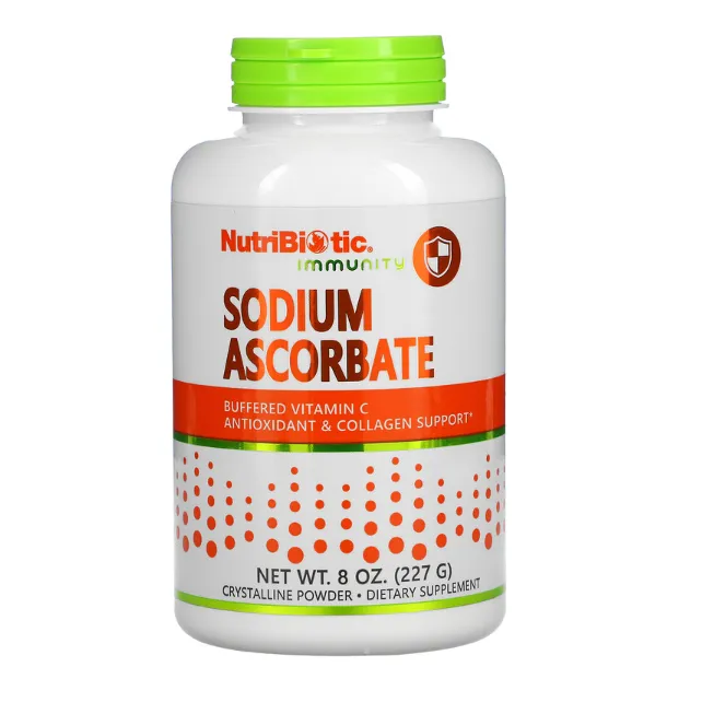 Аскорбат натрия Immunity NutriBiotic кристаллический порошок 227 г