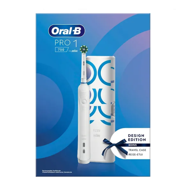 Электрическая зубная щетка Oral-B Pro 1 750 белая, Oral-B Pro 1 750, Oral-B