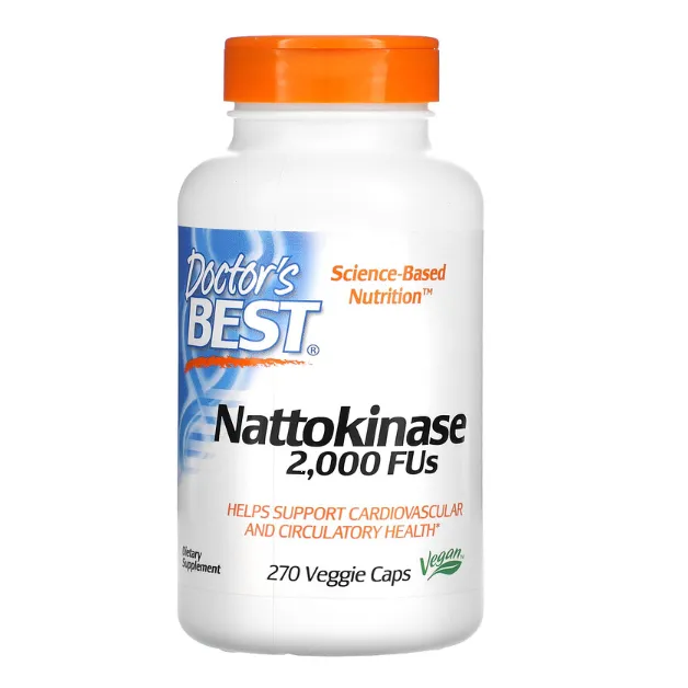 Наттокиназа Doctor's Best 2000 мкг в капсулах 270 шт.