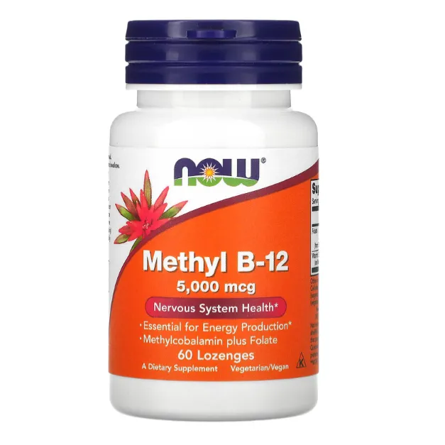 Метил B-12 Now Foods 5000 мкг в таблетках 60 шт.