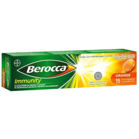 Витамины Berocca Immunity шипучие таблетки со вкусом апельсина 15 шт.