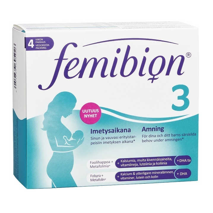 Мультивитамины для беременных и кормящих Femibion 3 ( Фемибион 3 ) таблетки 28 шт. + капсулы 28 шт.