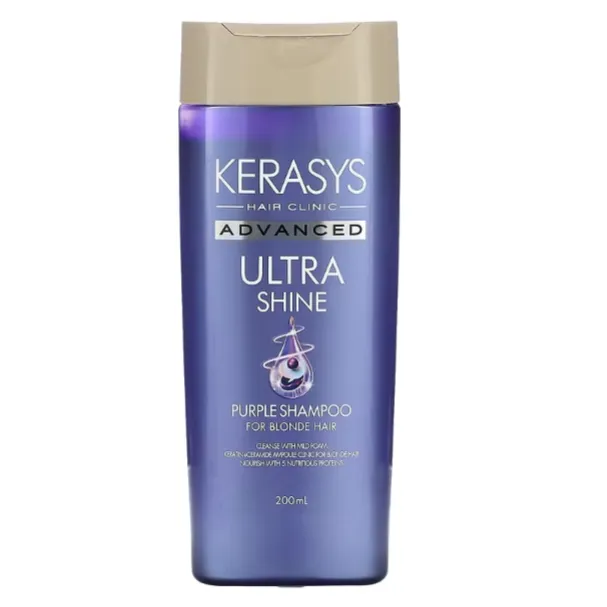 Ампульный шампунь для осветленных волос Kerasys Advanced Ultra-Shine Violet 200 мл