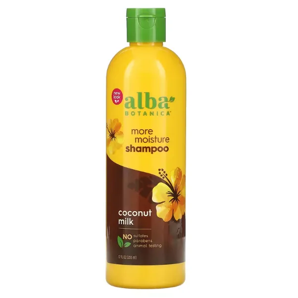 Увлажняющий шампунь для сухих волос Alba Botanica с кокосовым молоком 355 мл