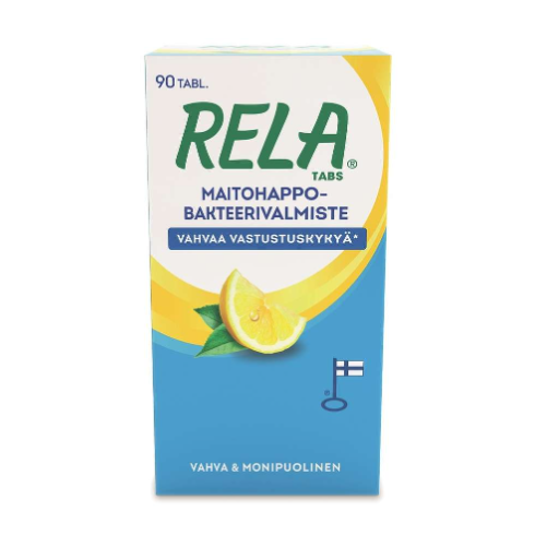 Молочно-кислые бактерии в таблетках Rela Tabs со вкусом лимона 90 шт.