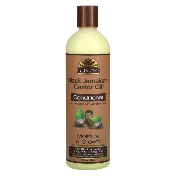 Увлажняющий кондиционер для роста волос Okay Pure Naturals с ямайским черным касторовым маслом 355 мл