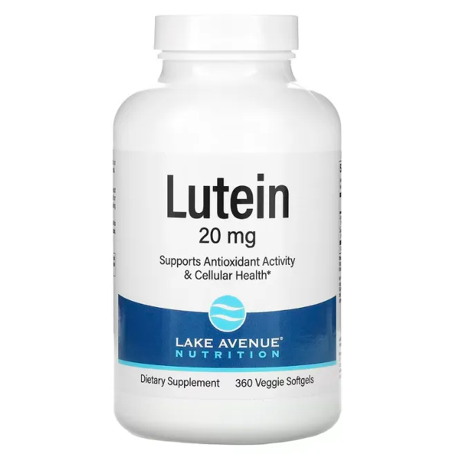 Пищевая добавка с лютеином Lake Avenue Nutrition 20 мг для сохранения хорошего зрения в таблетках 360 шт.