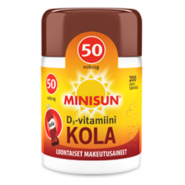 Витамин D3 Minisun 50 мкг в таблетках со вкусом колы 200 шт.