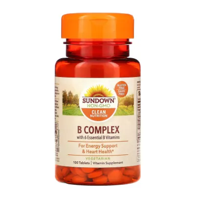 Комплекс витаминов группы В Sundown Naturals в таблетках 100 шт.