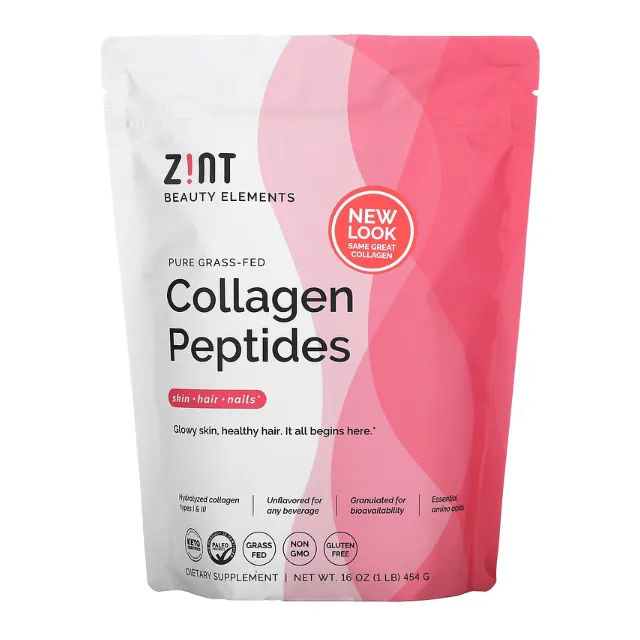 Коллаген гидролизованный I и III типа Collagen Peptides Zint 454 г