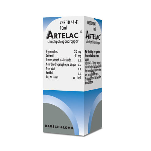 Artelac ( Артелак ) увлажняющие глазные капли 10 мл, Артелак глазные капли
