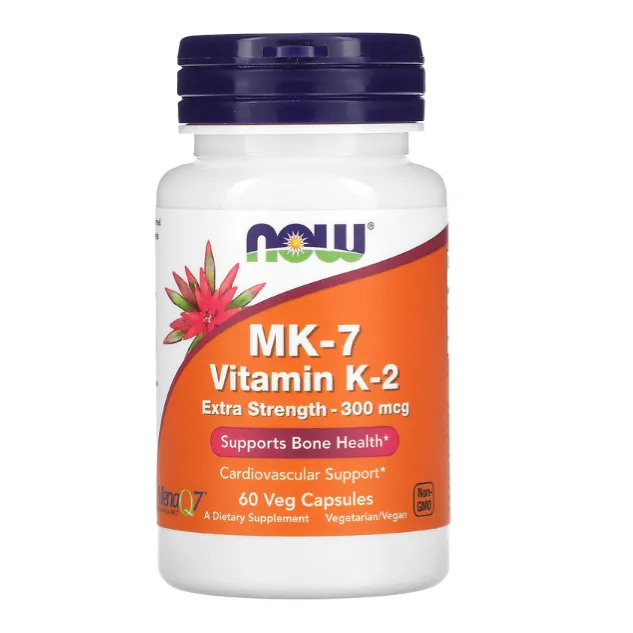 MK-7 витамин K-2 Now Foods 300 мкг в капсулах 60 шт.