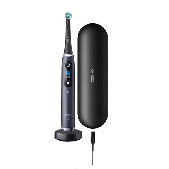 Электрическая зубная щетка Oral-B, электрическая зубная щетка Oral-B iO Series 9 черная, электрическая зубная щетка Oral-B черная, оралб