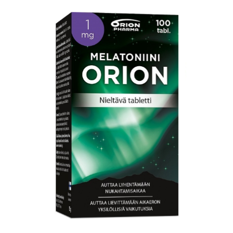 Пищевая добавка Melatoniini Orion 1 мг от бессонницы в таблетках 100 шт.