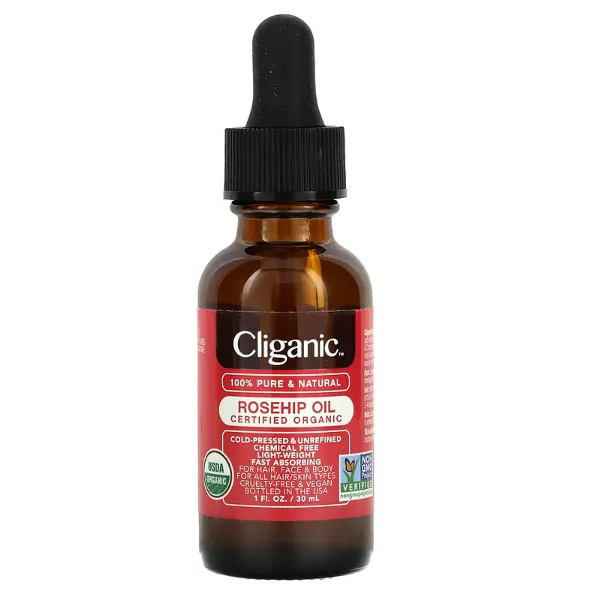 Масло шиповника для волос и кожи Cliganic 30 мл