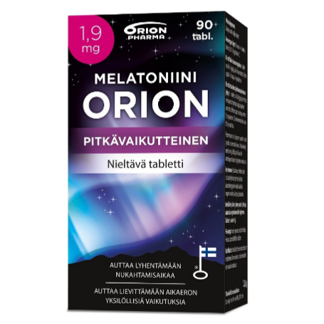 Пищевая добавка Melatoniini Orion 1,9 мкг от бессонницы в таблетках 90 шт.
