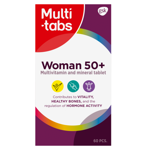 Мультивитамины для женщин Multi-tabs Woman 50+ в таблетках 60 шт.