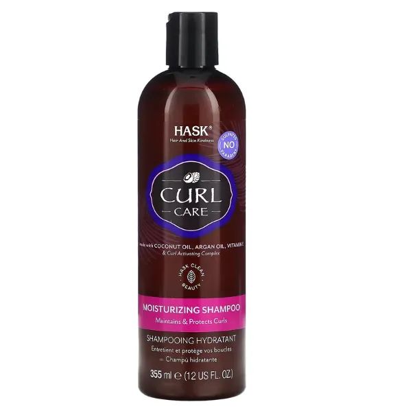 Увлажняющий шампунь для вьющихся волос Hask Beauty Curl Care с аргановым и кокосовым маслами 355 мл