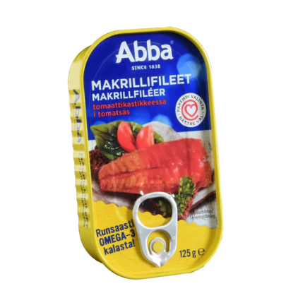 Abba Филе скумбрии в томатном соусе 125г