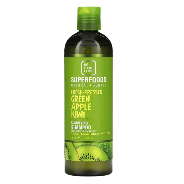 Шампунь для всех типов волос Be Care Love Superfoods Natural + Gentle с зеленым яблоком и киви 355 мл