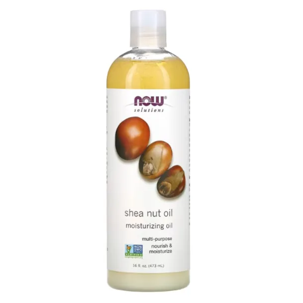 Увлажняющее масло ши Now Foods Solutions для кожи и волос 473 мл