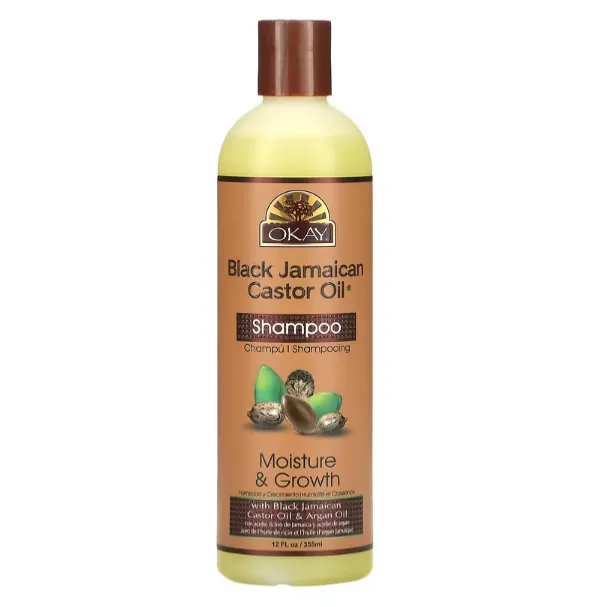 Увлажняющий шампунь для роста волос Okay Pure Naturals с ямайским черным касторовым маслом 355 мл