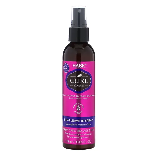 Несмываемый спрей 5 в 1 для вьющихся волос Hask Beauty Curl Care 175 мл