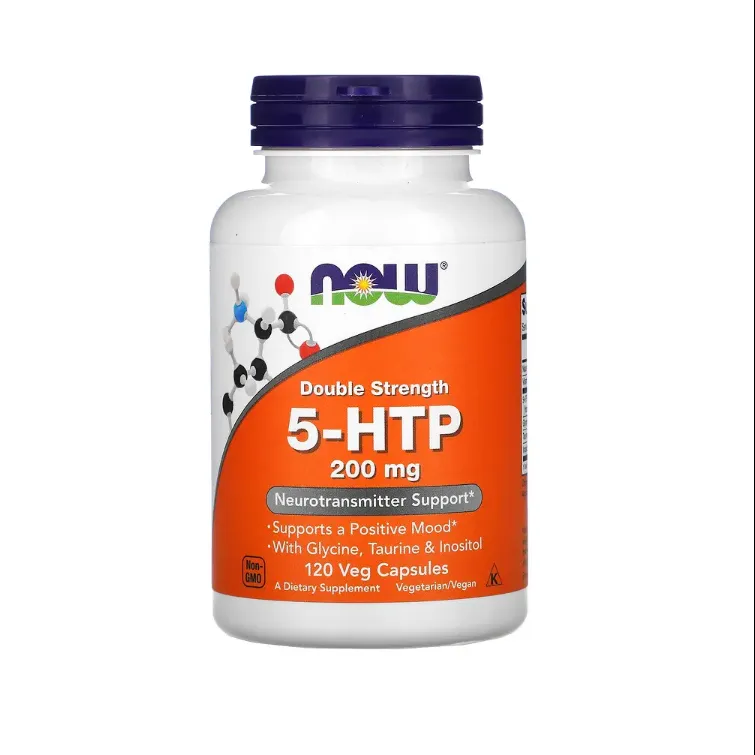 NOW Foods, 5-HTP, Double Strength, 200 mg, 120 Veg Capsules 