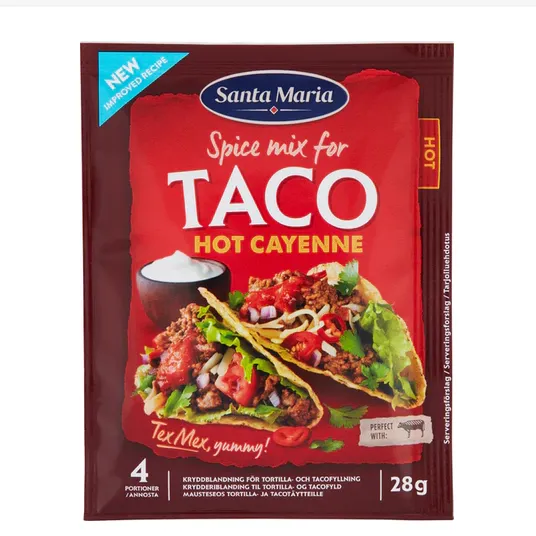 Смесь специй Santa Maria Taco с кайенским перцем 28г