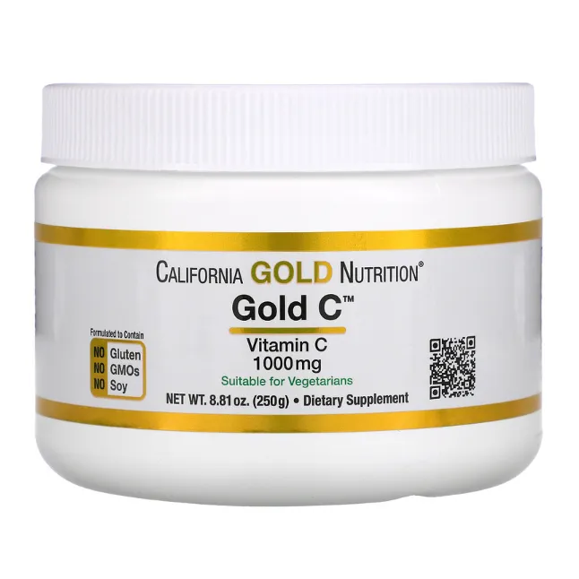 Витамин С California Gold Nutrition 1000 мг 250 г