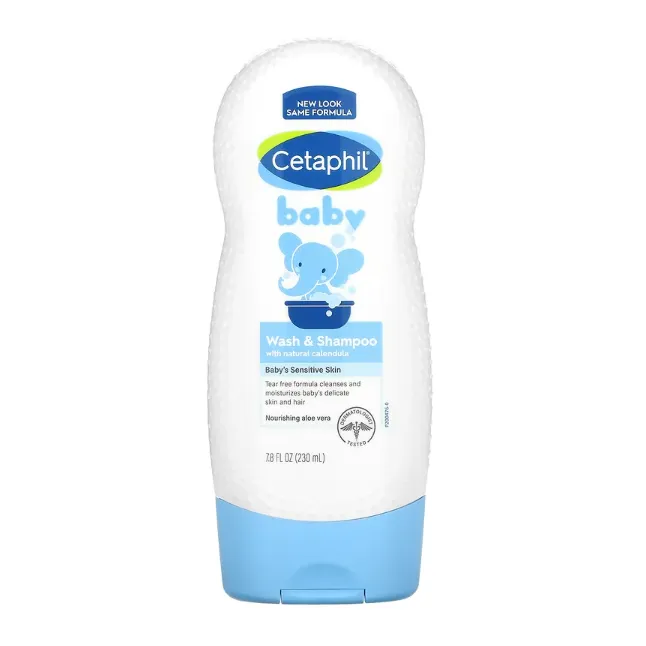 Детский гель - шампунь Cetaphil Organic Marigold Baby с календулой 230 мл
