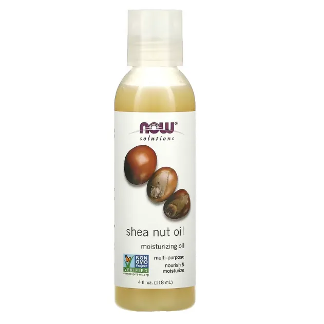 Увлажняющее масло ши Now Foods Solutions для кожи и волос 118 мл