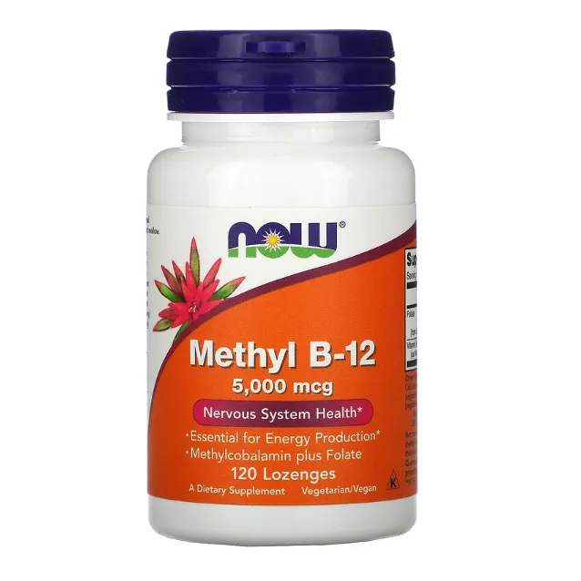 Метил B-12 Now Foods 5000 мкг в таблетках 120 шт.
