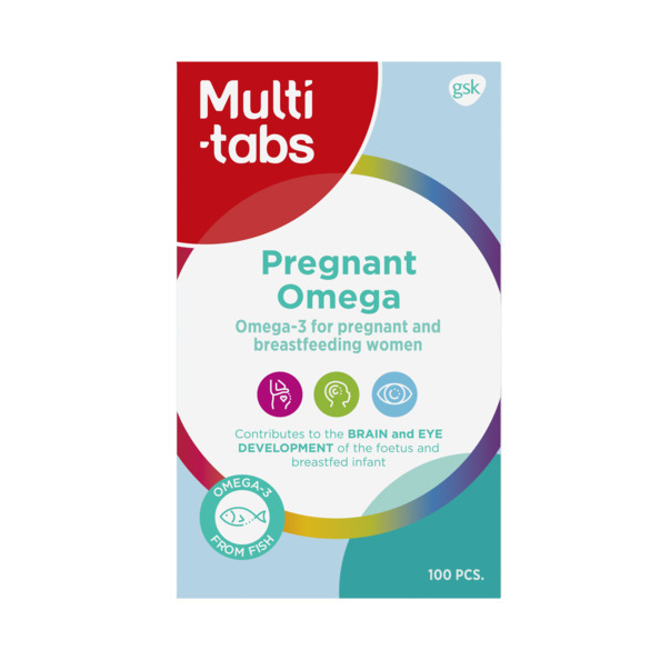 Multi-tabs Raskaus Omega-3 ( Мультитабс ) рыбий жир для беременных в капсулах 100 шт.