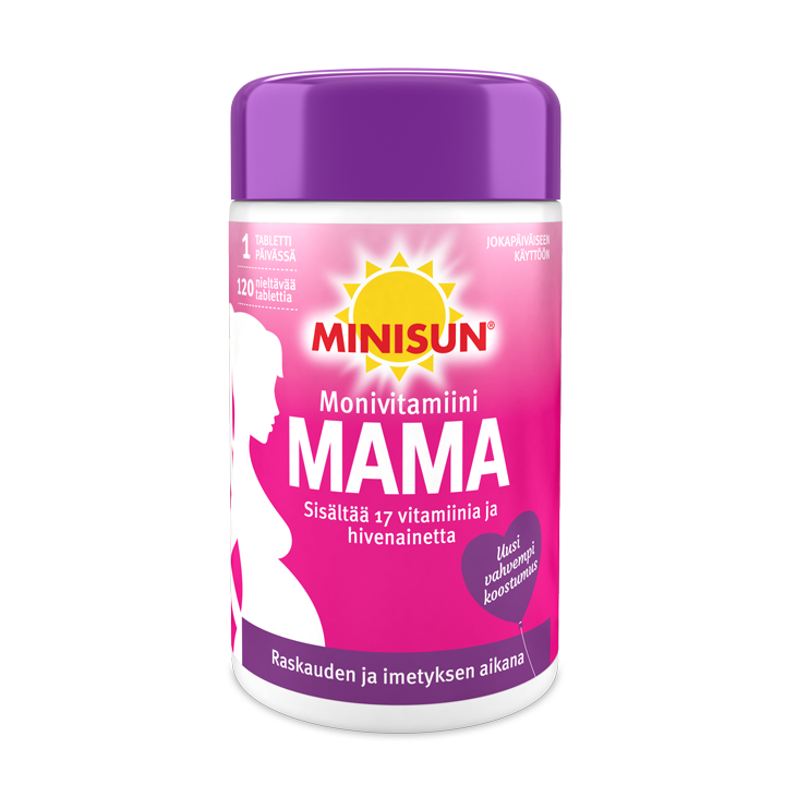 Мультивитамины и минералы для будущих и кормящих Minisun Mama Monivitamiini 120 шт.