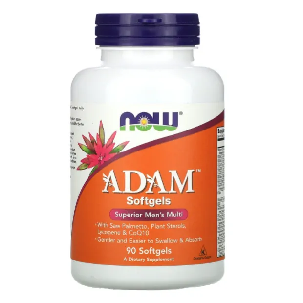 Высокоэффективные мультивитамины Adam Now Foods для мужчин в капсулах 90 шт.