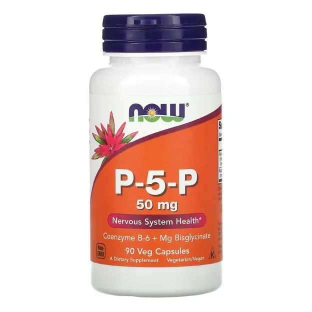 Коферментная форма витамина В-6 Р-5-Р Now Foods 50 мг в капсулах 90 шт.