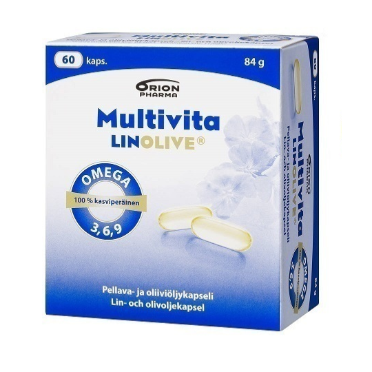 Омега 3-6-9 жирные кислоты Multivita Linolive, 60 капс
