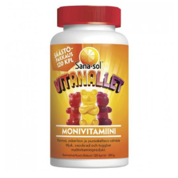 ORKLA HEALTH Sana-sol Vitanallet Мультивитамины 120шт