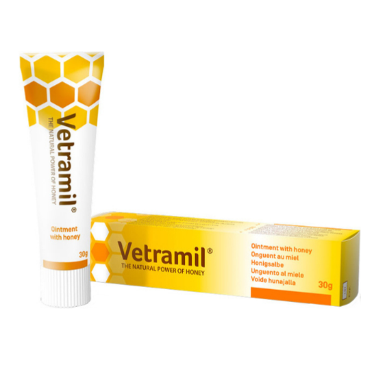 Антибактериальный крем Vetramil для заживления ран у животных 30 г